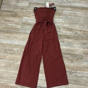 Abercrombie & fitch NWT linen jumpsuit - strapless